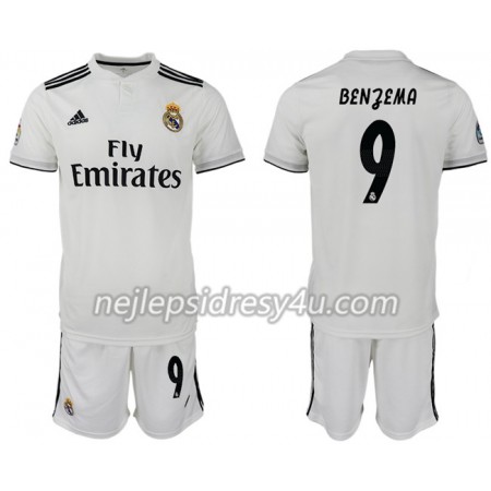 Fotbalový Dres Real Madrid BENZEMA 9 Dětské Domácí 2018/19